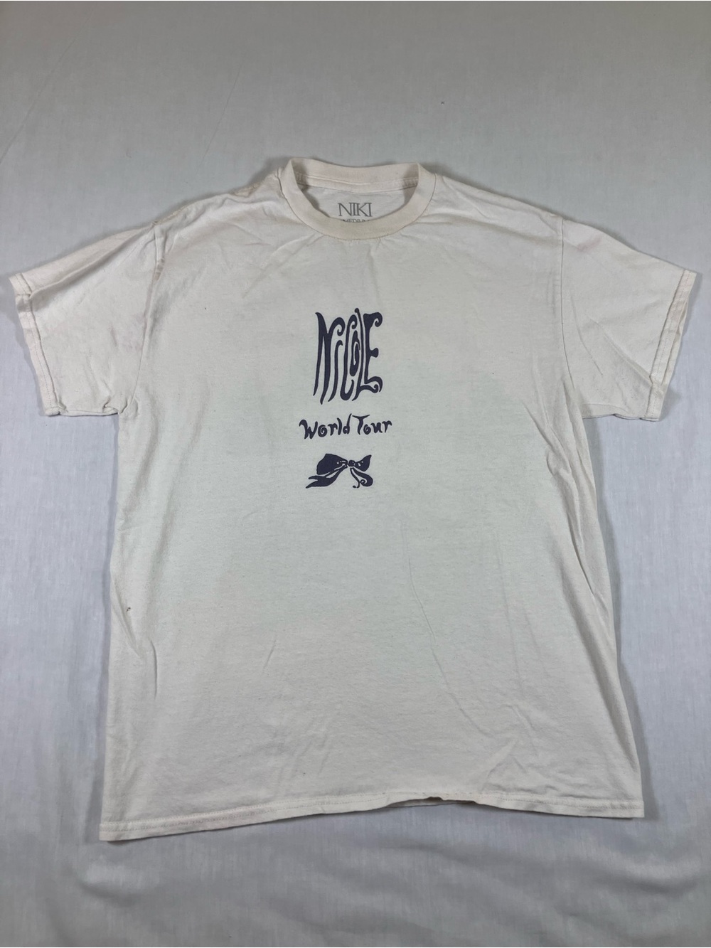 NIKI Cream 'World Tour' Graphic Short Sleeve Tee